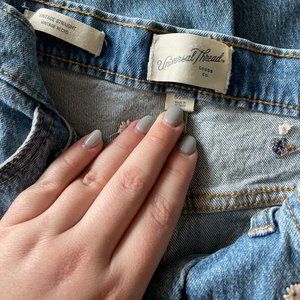 Universal Thread Floral Embroidered Jeans, Size 8